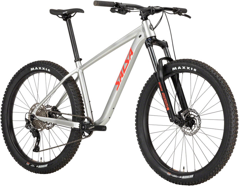 Load image into Gallery viewer, Salsa Rangefinder Advent X 27.5+ Bike - 27.5&quot; Aluminum Silver Small
