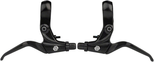 Promax FS-378 Brake Lever Set - Short Pull 2-Finger Tooled Reach Adjust For U Caliper Brakes BLK