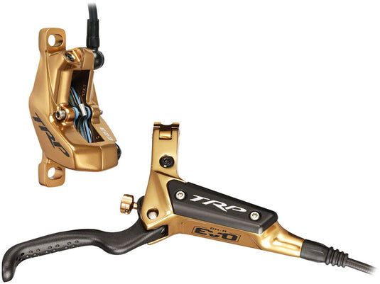 TRP DH-R EVO HD-M846 Disc Brake and Lever - Rear Hydraulic Post Mount Gold