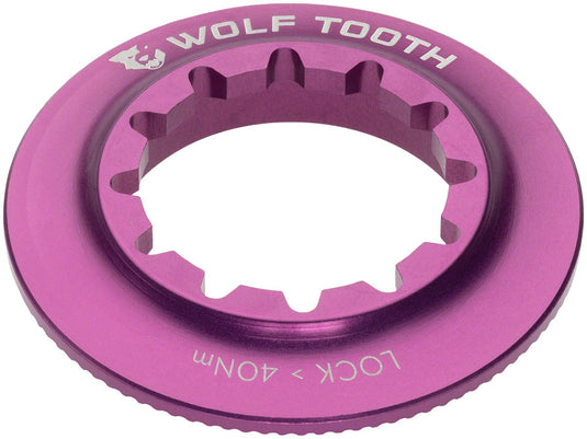 Wolf Tooth Centerlock Rotor Lockring - Internal Splined Purple