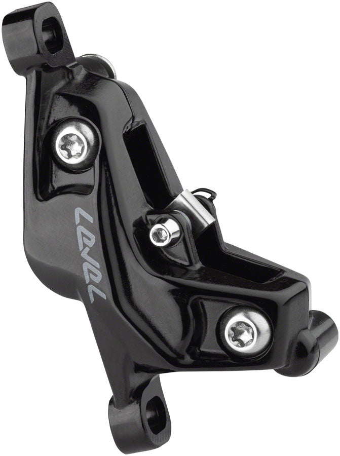 Load image into Gallery viewer, SRAM Level Silver Stealth Disc Brake Caliper Assembly - Front/Rear Post Mount 4-Piston BLK C1

