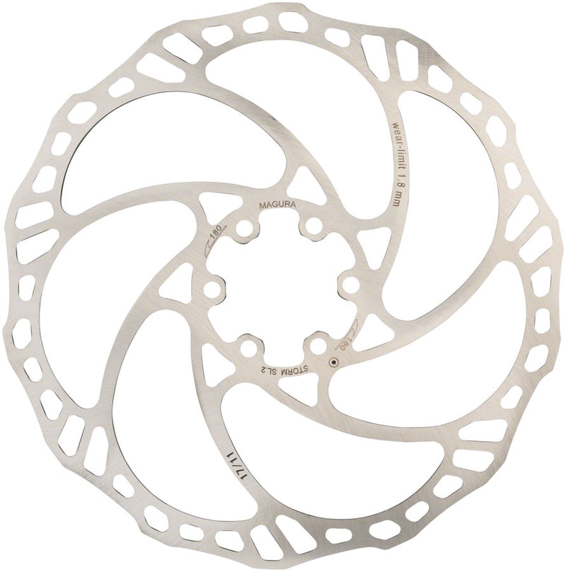 Load image into Gallery viewer, Magura Storm SL.2 Disc Brake Rotor - 180mm 6-Bolt Silver
