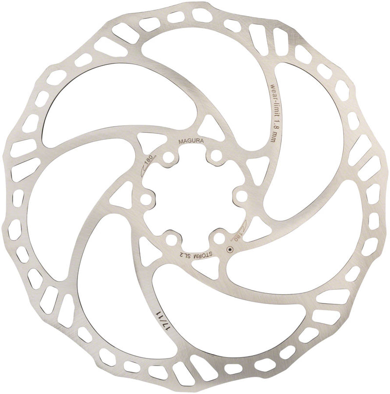 Load image into Gallery viewer, Magura Storm SL.2 Disc Brake Rotor - 180mm 6-Bolt Silver
