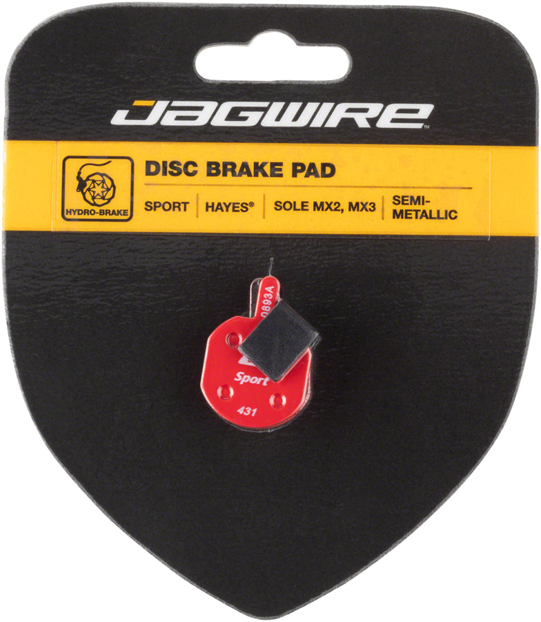 Load image into Gallery viewer, Jagwire Mountain Sport Semi-Metallic Disc Brake Pads for Hayes CX MX Sole
