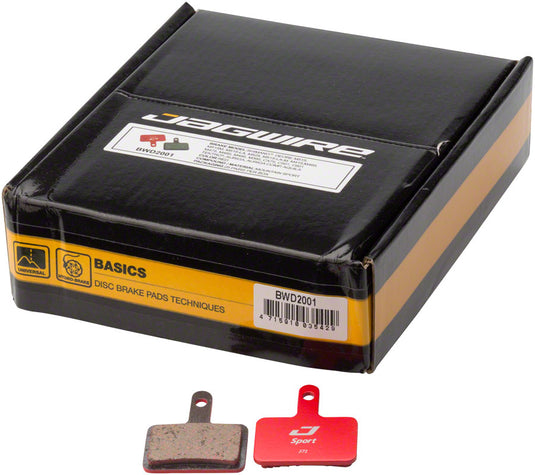 Jagwire Sport Semi-Metallic Disc Brake Pads - Bulk Box For Shimano Acera M3050 Alivio M4050 Deore M515/M515-LA/M525/T615