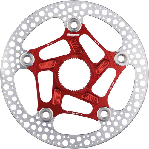Hope RX Disc Rotor - 140mm Center-Lock Red