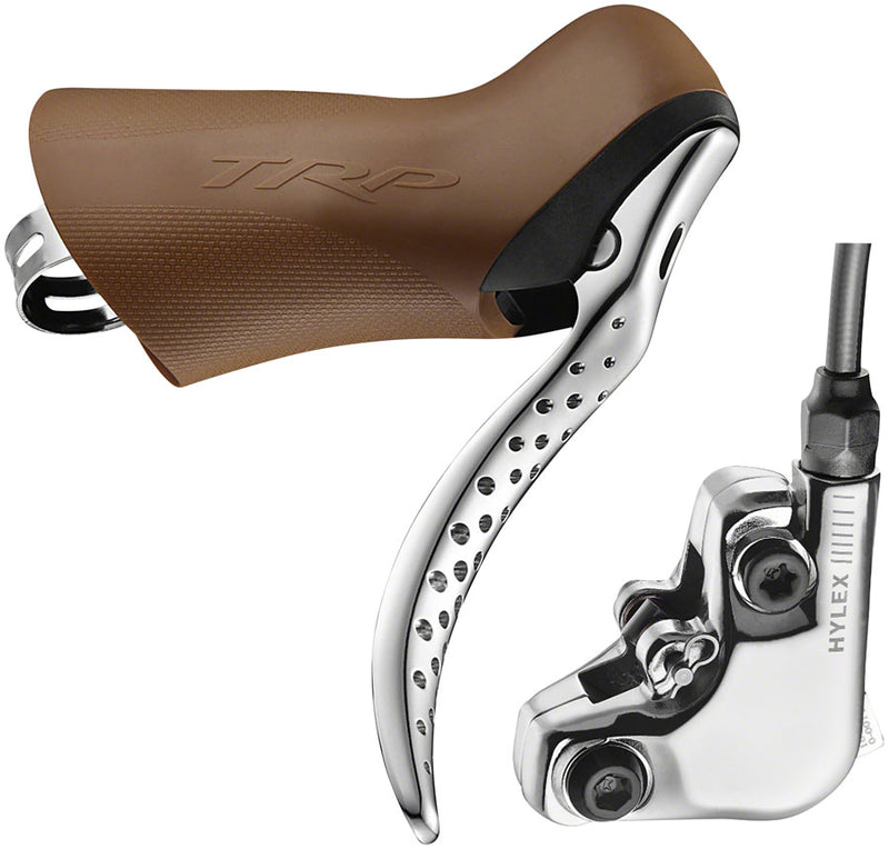 Load image into Gallery viewer, TRP Hylex RS Disc Brake Lever - Left Hand Lever Hydraulic Flat Mount Gum/Silver
