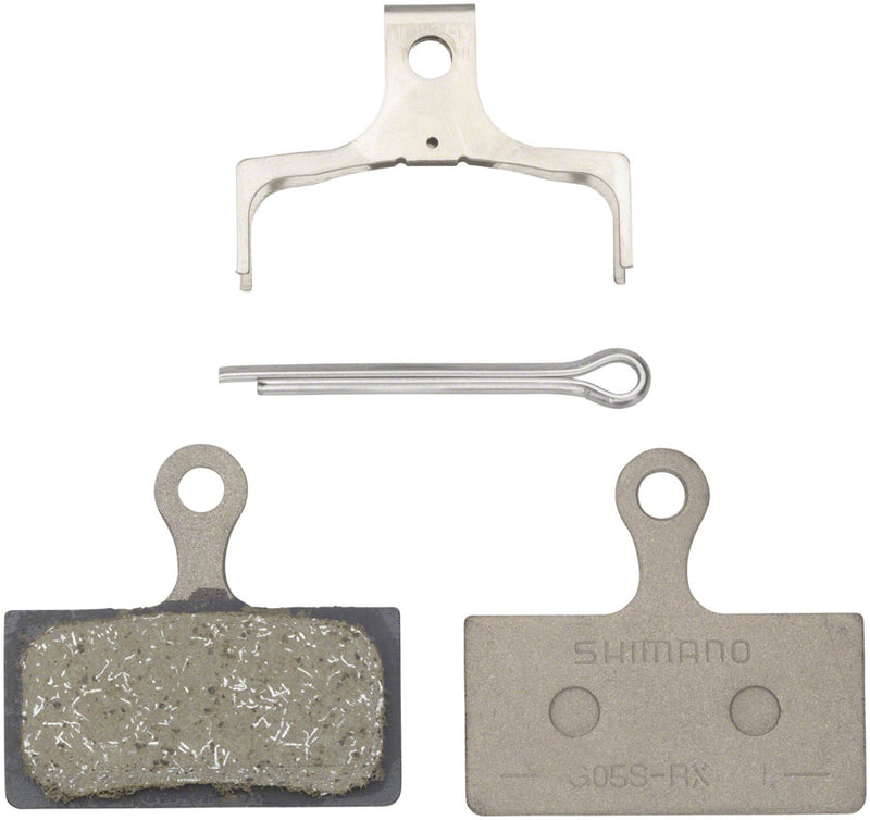 Load image into Gallery viewer, Shimano G05S-RX Disc Brake Pad Spring - Resin Compound Stainless Steel Back Plate
