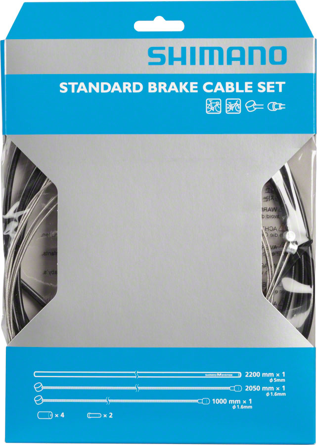 Load image into Gallery viewer, Shimano Road/MTB Brake Cable and Housing Set Black
