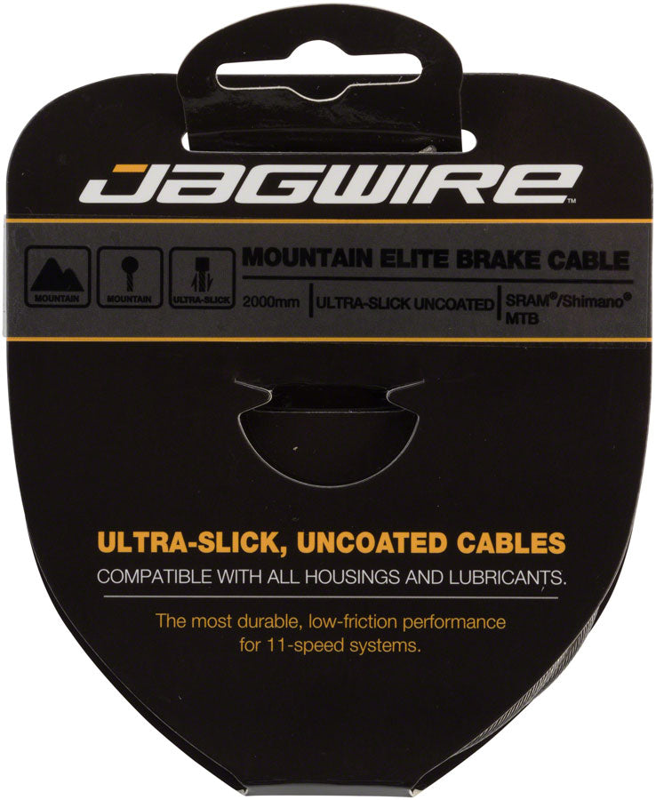 Load image into Gallery viewer, Jagwire Elite Ultra-Slick Brake Cable 1.5x2000mm Polished Slick Stainless SRAM/Shimano MTB
