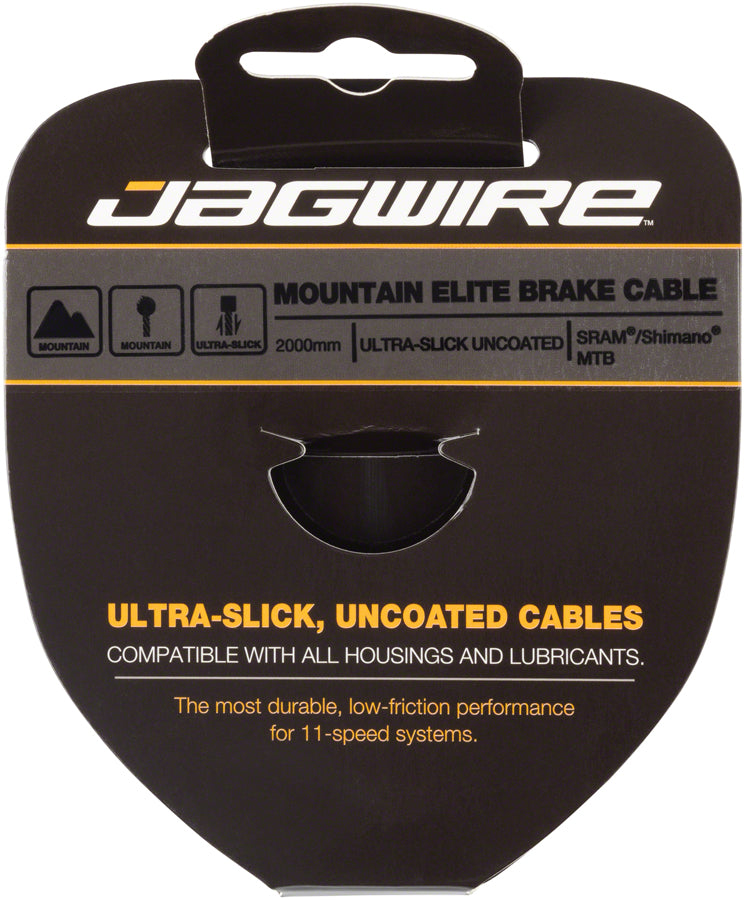 Load image into Gallery viewer, Jagwire Elite Ultra-Slick Brake Cable 1.5x2000mm Polished Slick Stainless SRAM/Shimano MTB
