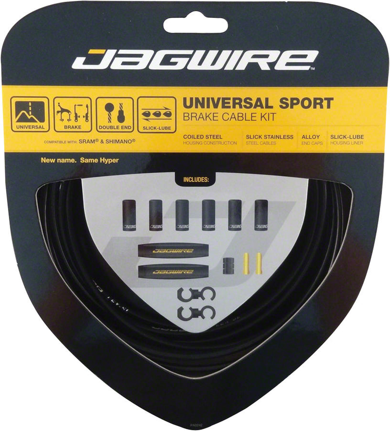 Load image into Gallery viewer, Jagwire Universal Sport Brake Cable Kit Black
