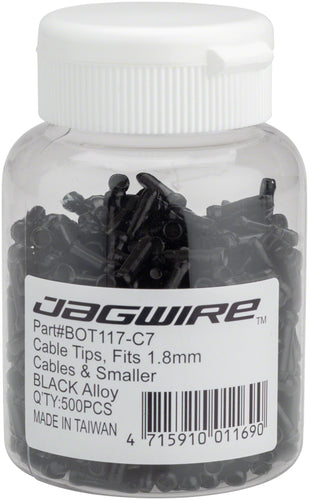 Jagwire 1.8mm Cable End Crimps Black Bottle/500