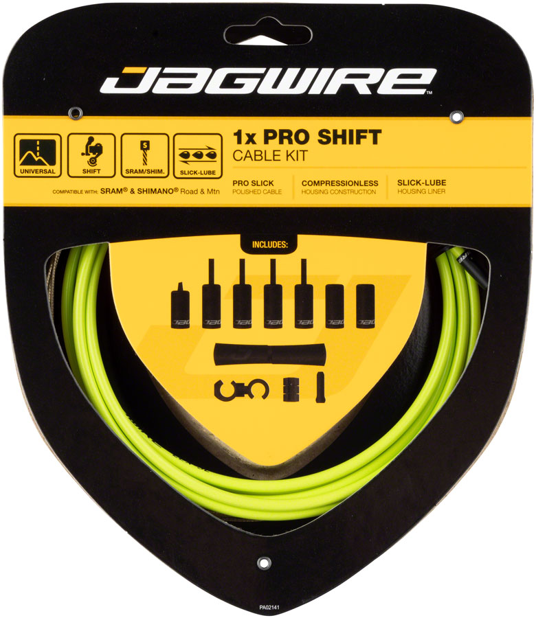 Load image into Gallery viewer, Jagwire 1x Pro Shift Kit Road/Mountain SRAM/Shimano Organic Green
