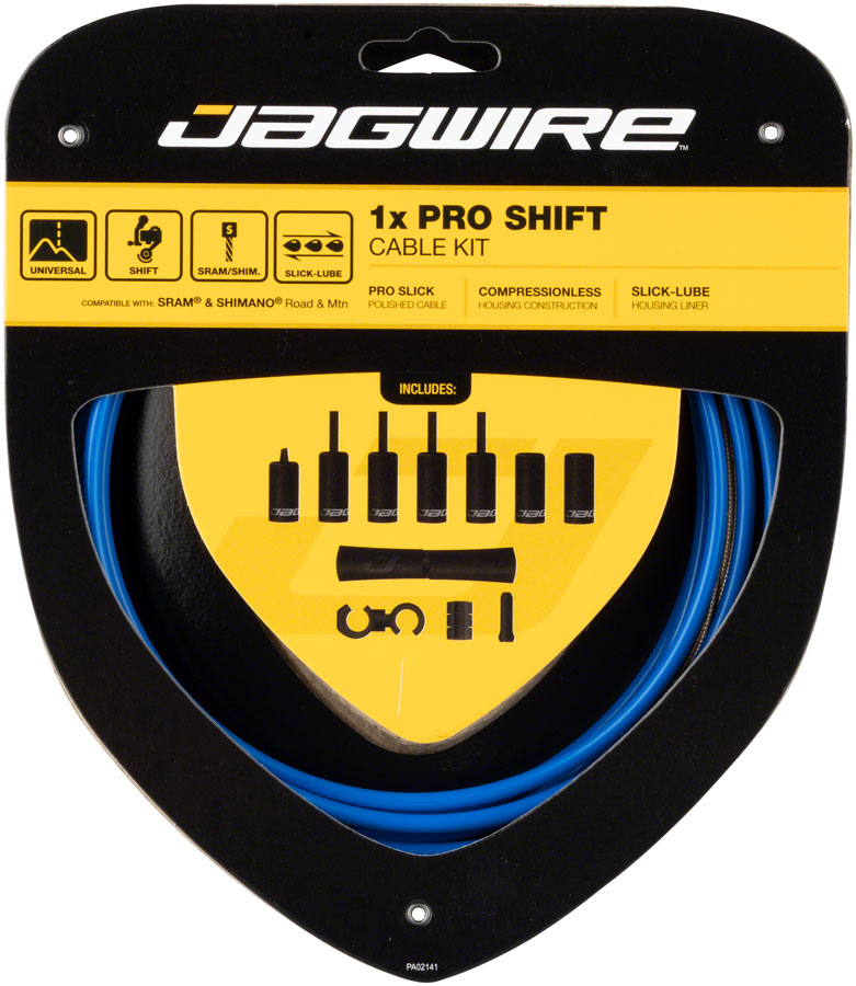 Load image into Gallery viewer, Jagwire 1x Pro Shift Kit Road/Mountain SRAM/Shimano SID Blue

