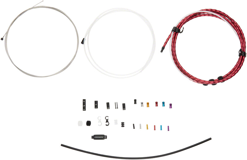 Load image into Gallery viewer, Jagwire 1x Elite Link Shift Cable Kit SRAM/Shimano Polished Ultra-Slick Cable Red
