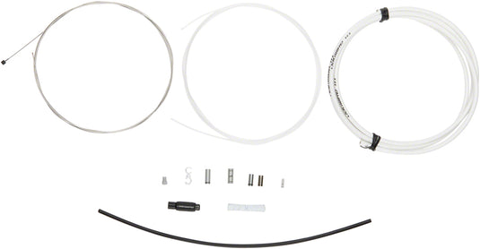Jagwire 1x Elite Sealed Shift Cable Kit - SRAM/Shimano Polished Ultra-Slick Cables White