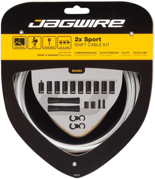Jagwire 2x Sport Shift Cable Kit SRAM/Shimano Sterling Silver