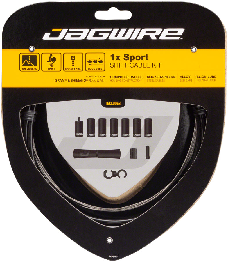 Load image into Gallery viewer, Jagwire 1x Sport Shift Cable Kit SRAM/Shimano Black

