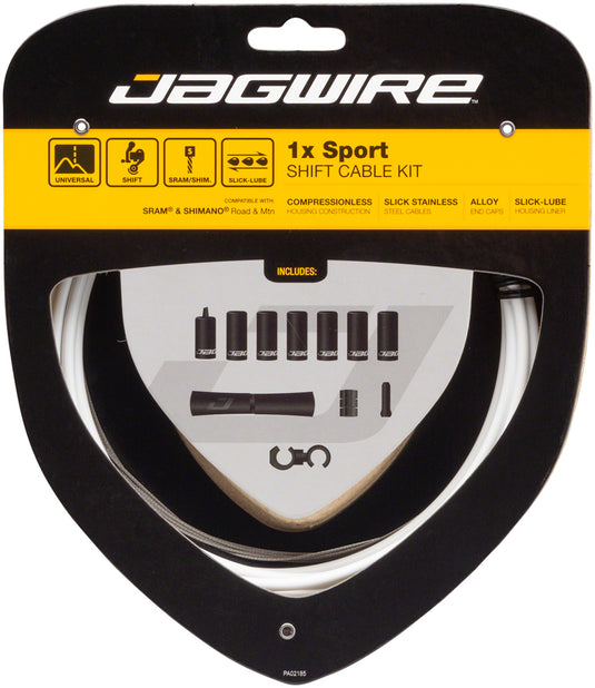 Jagwire 1x Sport Shift Cable Kit SRAM/Shimano White