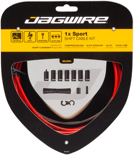 Jagwire 1x Sport Shift Cable Kit SRAM/Shimano Red