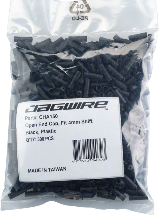 Jagwire 4mm Open Nylon End Caps Refill Bag of 500 Black