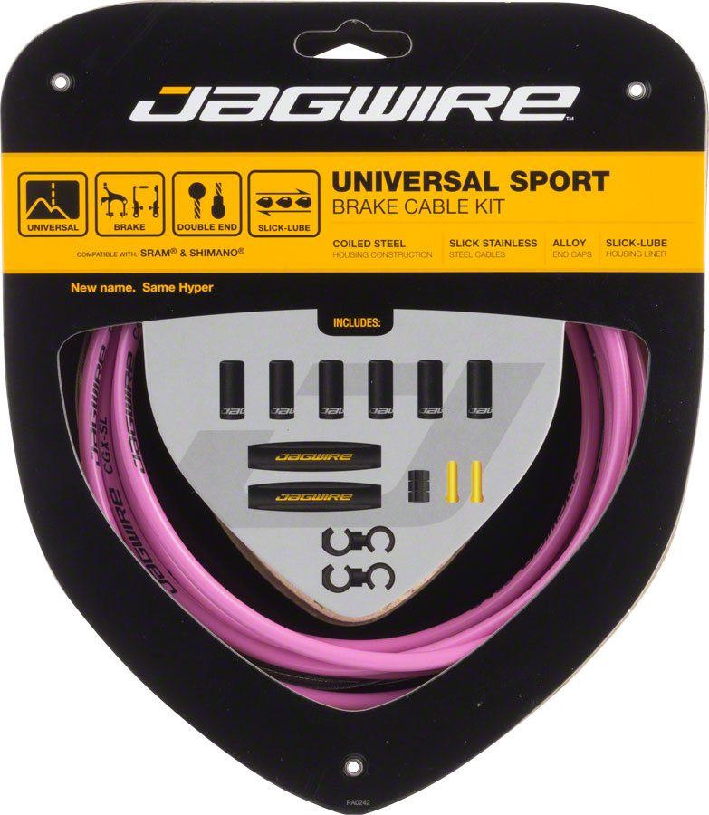 Load image into Gallery viewer, Jagwire Universal Sport Brake Cable Kit Pink
