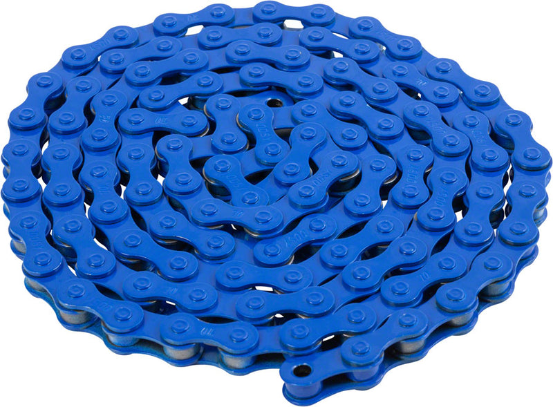 Load image into Gallery viewer, Odyssey Bluebird Chain - Single Speed 1/2&quot; x 1/8&quot; 112 Links Blue

