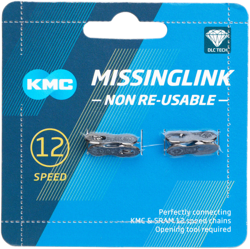 Load image into Gallery viewer, KMC MissingLink-12 DLC Connector - 12-Speed Black 2 Pairs/Card
