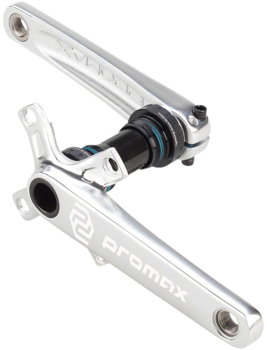 Promax CF-2 Crankset - 165mm 24mm Spindle 2-Piece 68mm English BB Included Silver