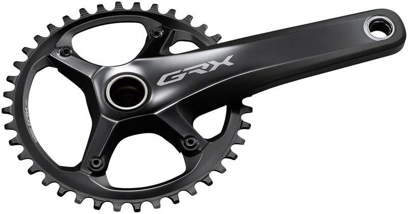Load image into Gallery viewer, Shimano GRX FC-RX810-1 Crankset - 172.5mm 11-Speed 42t 110 BCD Hollowtech II Spindle Interface BLK

