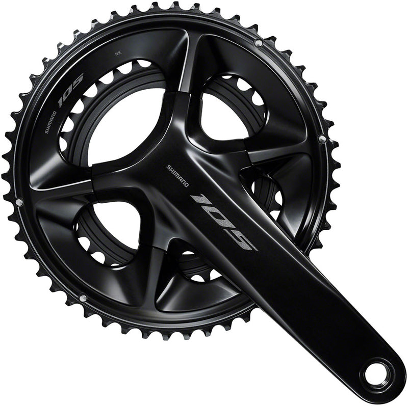 Load image into Gallery viewer, Shimano 105 FC-R7100 Crankset - 170mm 12-Speed 52/36t 110 Asymmetric BCD Hollowtech II Spindle Interface BLK
