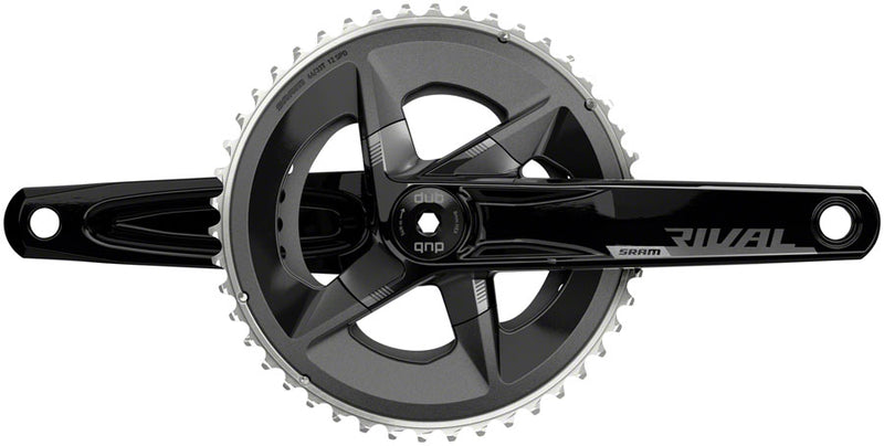 SRAM Rival AXS Crankset - 165mm 12-Speed 46/33t 107 BCD DUB Spindle  Interface BLK D1