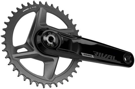 SRAM Rival 1 AXS Wide Crankset - 170mm 12-Speed 40t 8-Bolt Direct Mount DUB Spindle Interface BLK