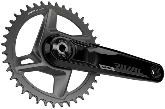 SRAM Rival 1 AXS Wide Crankset - 170mm 12-Speed 46t 8-Bolt Direct Mount DUB  Spindle Interface BLK D1