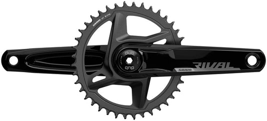 SRAM Rival 1 AXS Wide Crankset - 165mm 12-Speed 40t 8-Bolt Direct Mount DUB Spindle Interface BLK