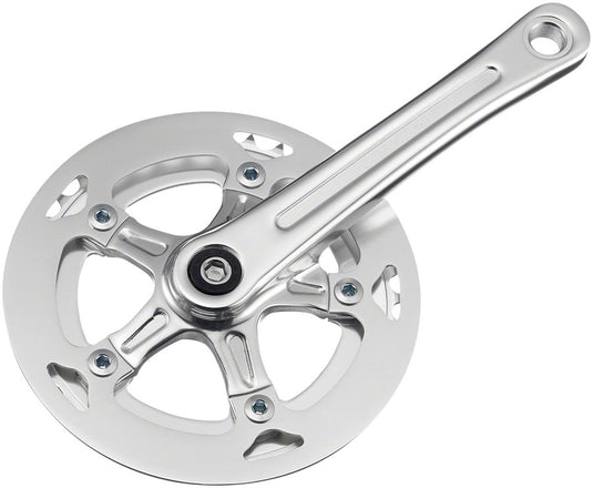 Samox AF22 Crankset - 170mm 10-Speed 40t 110 BCD JIS Square Taper Spindle Interface Spindle Bolts Sold Separate Silver