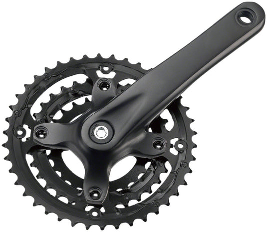Samox AF29 Crankset - 170mm 9-Speed 48/36/26t 104/Riveted BCD JIS Square Taper Spindle Interface Spindle Bolts Sold Separate BLK