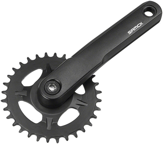 Samox AM38J Crankset - 135mm 11-Speed 30t Direct Mount Samox JIS Square Taper Spindle Interface Spindle Bolts Sold Separate BLK