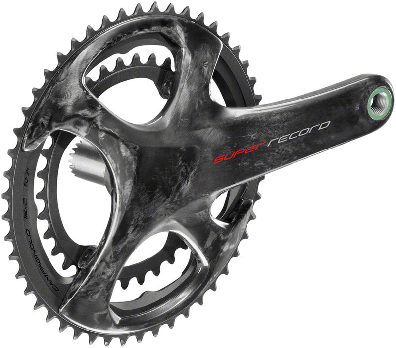 Load image into Gallery viewer, Campagnolo Super Record Crankset - 172.5mm 12-Speed 52/36t 112/146 Asymmetric BCD Campagnolo Ultra-Torque Spindle Interface Carbon
