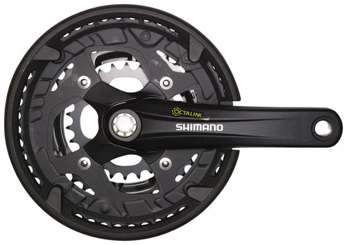 Shimano Alivio FC-T4010 Crankset - 175mm 9-Speed 44/32/22t 104/64 BCD Shimano Octalink V2 Spindle Interface BLK