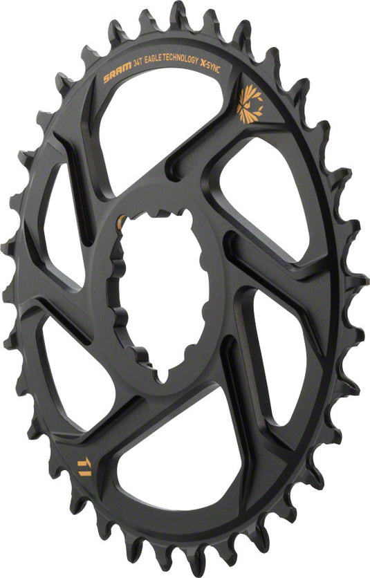 SRAM X-Sync 2 Eagle Direct Mount Chainring 34T Boost 3mm Offset Gold Logo