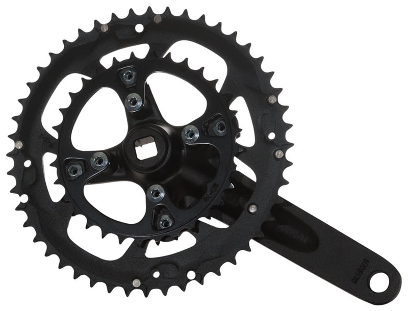 Load image into Gallery viewer, Samox G3s Crankset - 170mm 9-10 Speed 48/32t 104/64bcd JIS Square Taper BLK
