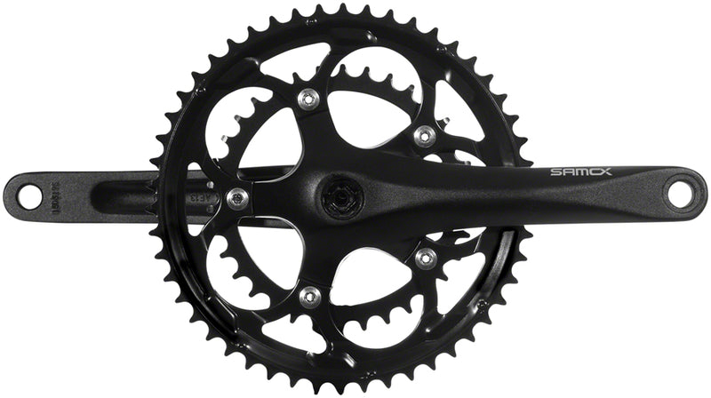 Load image into Gallery viewer, Samox R3s Crankset - 170mm 9-10-Speed 50/34t 110 bcd JIS Square Taper Black
