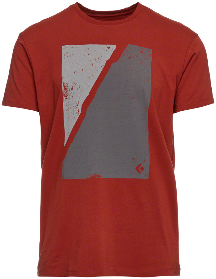 Load image into Gallery viewer, Black Diamond Block Print Mountain Tee - Red Rock Mens Small
