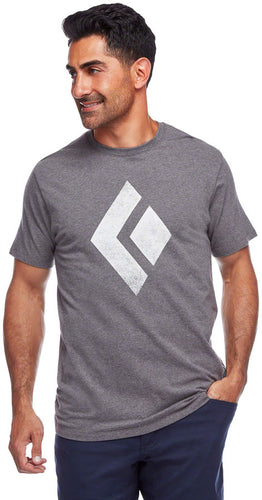 Black Diamond Chalked Up Tee - Charcoal Heather Mens Small