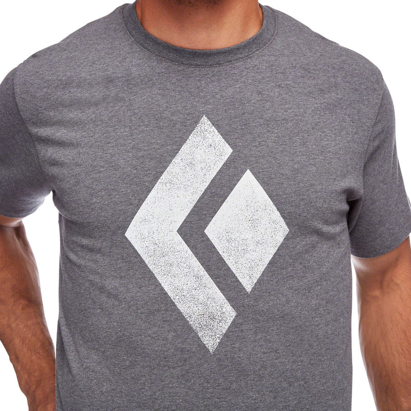 Load image into Gallery viewer, Black Diamond Chalked Up Tee - Charcoal Heather Mens Small
