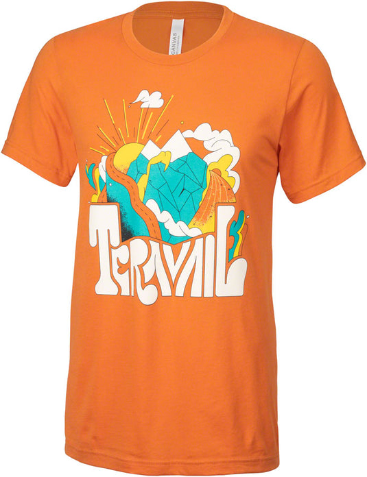 Teravail Daydreamer T-shirt - Burnt Orange/Yellow/Emerald/Cream X-Small