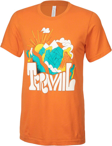 Teravail Daydreamer T-shirt - Burnt Orange/Yellow/Emerald/Cream Small