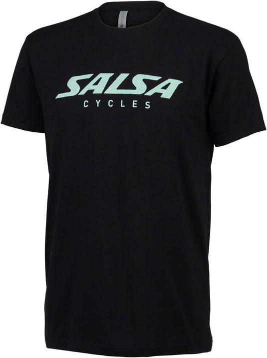 Salsa Block Mens T-Shirt - Black Grey/Blue Small